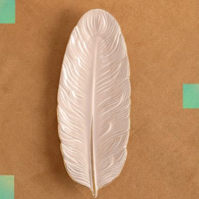 Small Pink Feather Tray