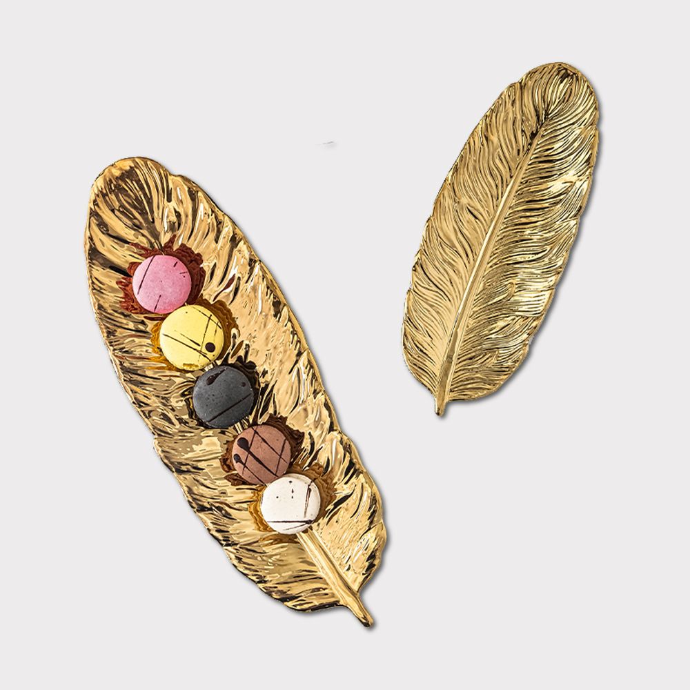 Feather Tray Set(Gold) AenZay Homes