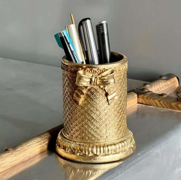 Gold Pen Holder