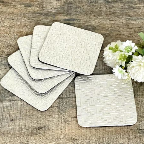 Leather Tea Coaster Set4