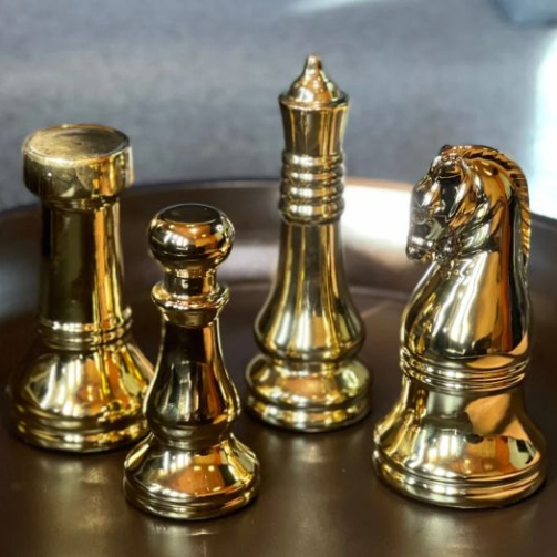 Golden Chess Figurines