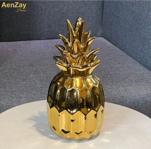 Gold Pineapple Decoration AenZay Homes