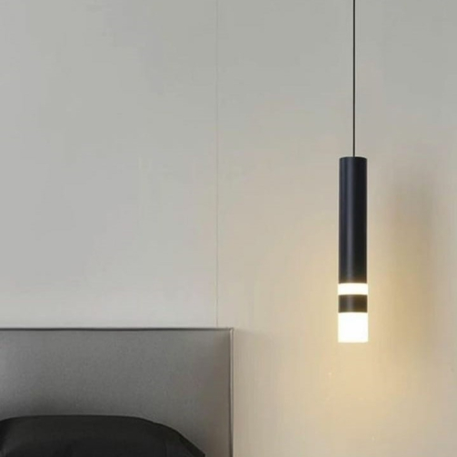 Led Pendant light Black White Minimalist droplight