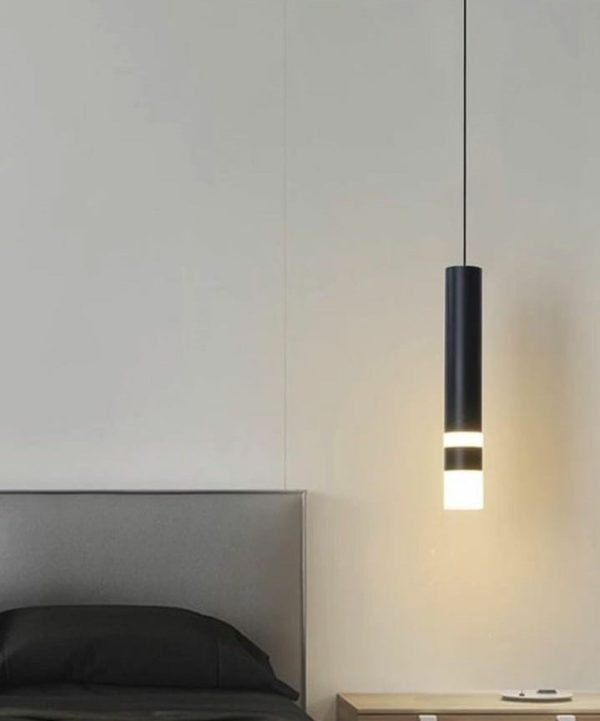 Led Pendant light Black White Minimalist droplight