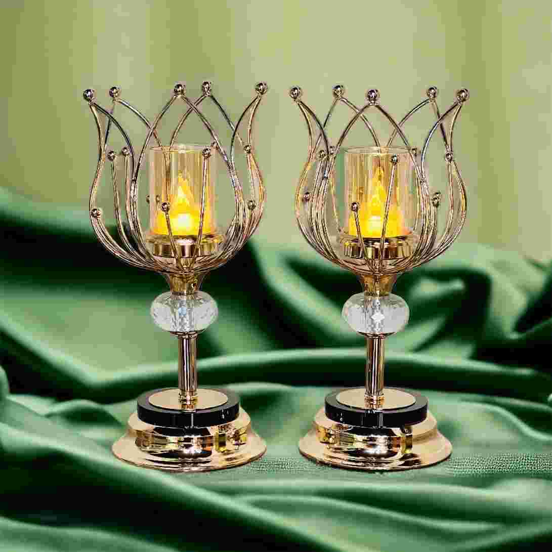 Gold Candle Holder | AenZay Homes