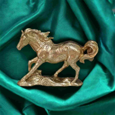 Gold Horse Sculpture