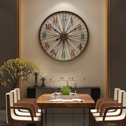 Wheel Shaped Wall Clock