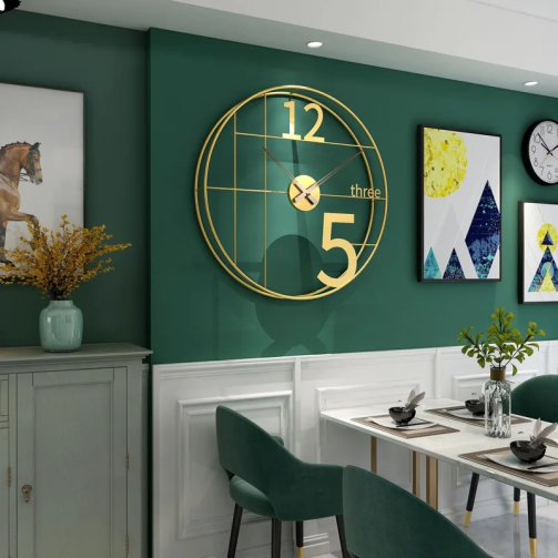 Gold Wall Clock